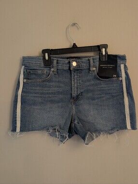 Banana Republic Mid Rise Denim Shorts Size 29